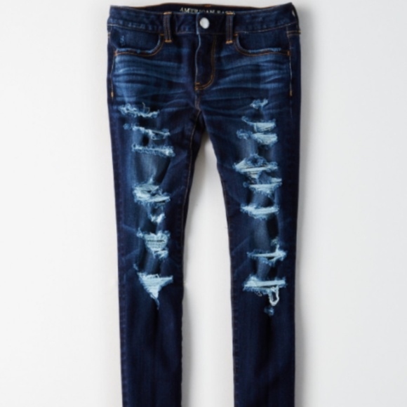AEO DENIM X4 JEGGING NWOT size 4 skinny - Picture 3 of 8